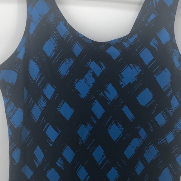 Theory Silk Black and Blue Tank P - Picture 3 of 5